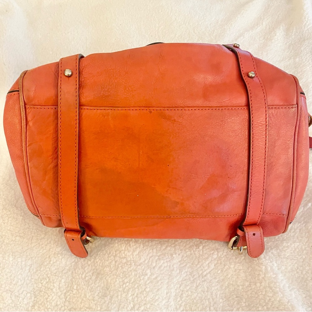 Rebecca Minkoff Orange Leather Large Cupid Satchel - Picture 11 of 16
